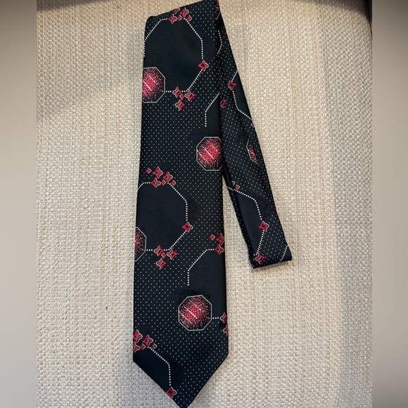 Givenchy Other - Black and Red Geometric Men's Tie
